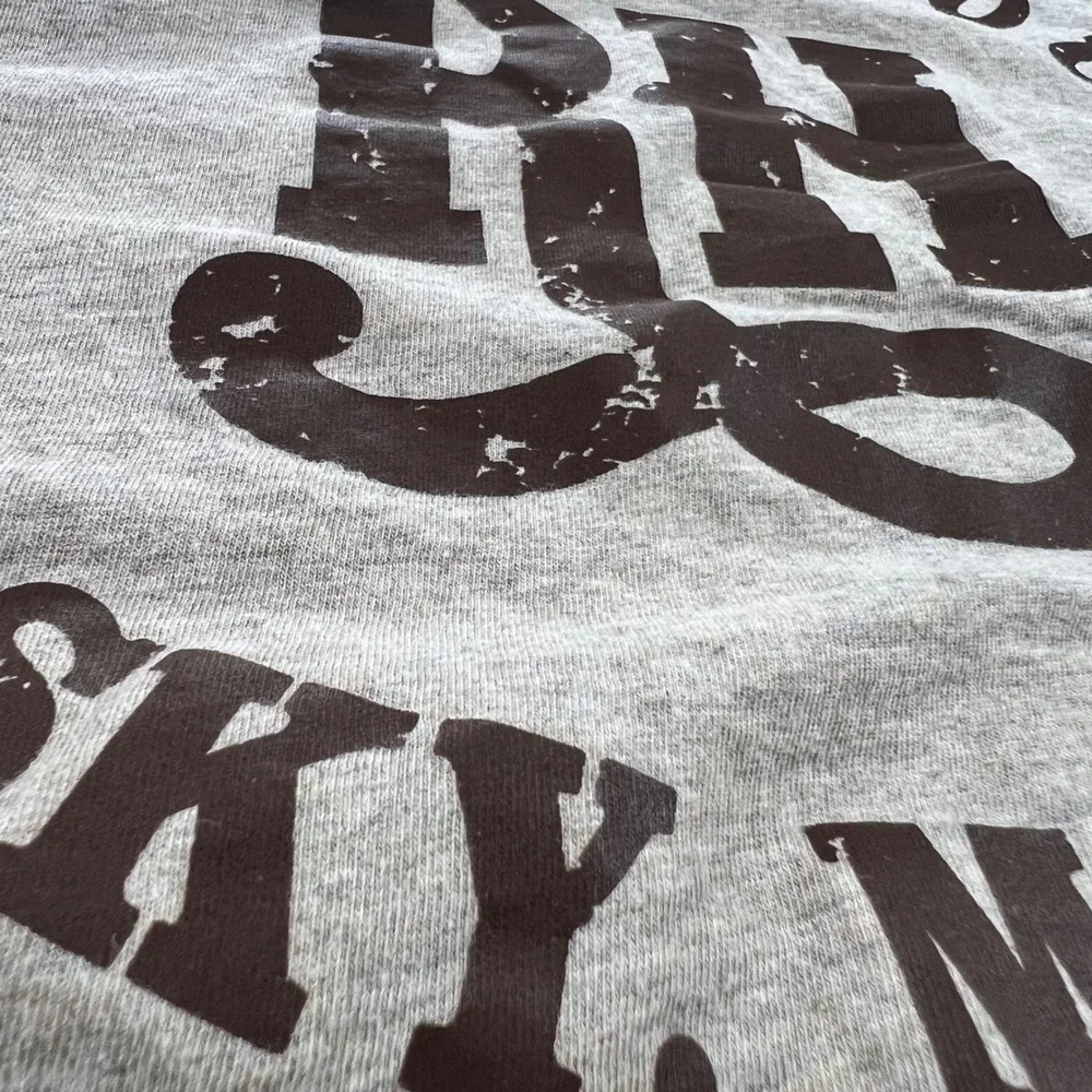 DISTRICT The Riverhouse Big Sky Montana T-Shirt Mens XL Tan Graphic Tee - Picture 13 of 15